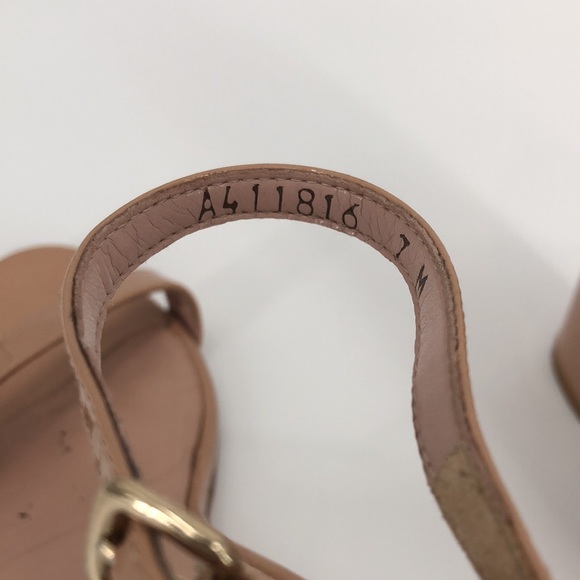 Stuart Weitzman Nudistsong High Heel Sandals - Adobe Patent Leather - Size 7.5 - Picture 14 of 14